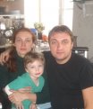 Габриэлла Мариани с мужем и сыном